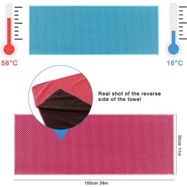 ESTUSR 8 Pack Cooling Towels, Microfiber Ice Towels for Neck and Face, Cooling Towels for Athletes Cooling Neck Wraps Instant Cooling Towels for Yoga, Gym, Golf, Running, Fitness Hot Weather