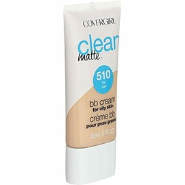 COVERGIRL - Crema BB Clean Matte para piel grasa, Fair 510, 1 oz (el empaque puede variar) Crema BB con acabado mate sin aceite a base de agua