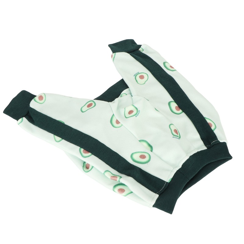 Pet Long Sleeve Pajamas Breathable Soft Elastic Cute Avocado Print