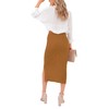 Addkaka Pencil Skirt for Women Midi Bodycon Elastic High Waisted