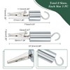 AHANDMAKER 2 Stück Krokodilklemmen Aus Eisen Mit Haken, 2 Stile,
