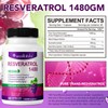 acentiallabs Resveratrol Supplement 1480 mg|Trans Resveratrol & Polyphenols With Quercetin|