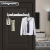 Maxzwell Wall Mount Coat Rack with 5 Chrome Hooks –