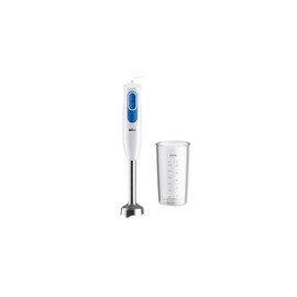 Braun MultiQuick 2 MQ20.001M Hand Blender with Stainless Steel Mixing Base for Sauces, Smoothies and Much More, 2 Speeds, Includes 600 ml Mixing and Measuring Cup, 600 W, White