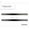 BAUHELD® Metal Ruler 300 mm [EG-1] - Scale with Measuring