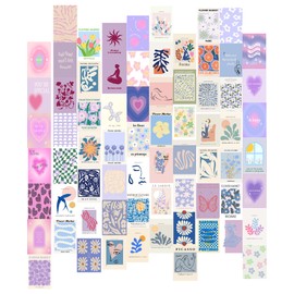 70PCS Danish Pastel Wall Collage for Aesthetic Room Decor. Perfect for Decorating Dorm Rooms and Creating a Preppy Vibe for Teen Girls 4x6 Inch