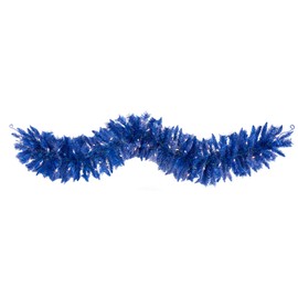 6ft. Blue Artificial Christmas Garland with 50 Warm White Lights