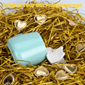 Gold Glitter Shredded Tissue Paper for Gift Boxes, 100g Gift Filler Paper for Basket Filler, Packaging Filler, Party Supplies Accessories Decoration