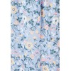 Damart - Print Jersey Skirt, Blue Floral, 14/16