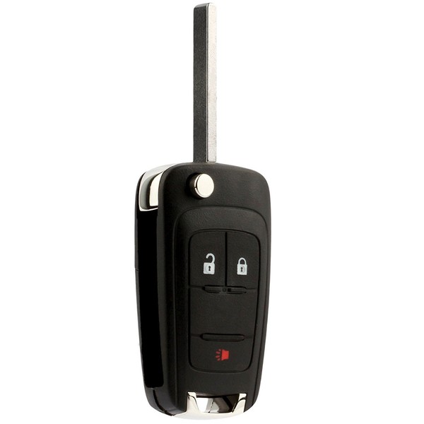 Car Key Fob Keyless Entry Remote Flip fits 2010-2017 Chevy Equinox, Sonic, Terrain (OHT01060512 3-btn)