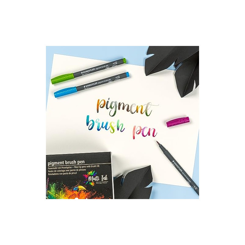 STAEDTLER Pigment Arts - Bolígrafo de pincel (36 unidades, 371