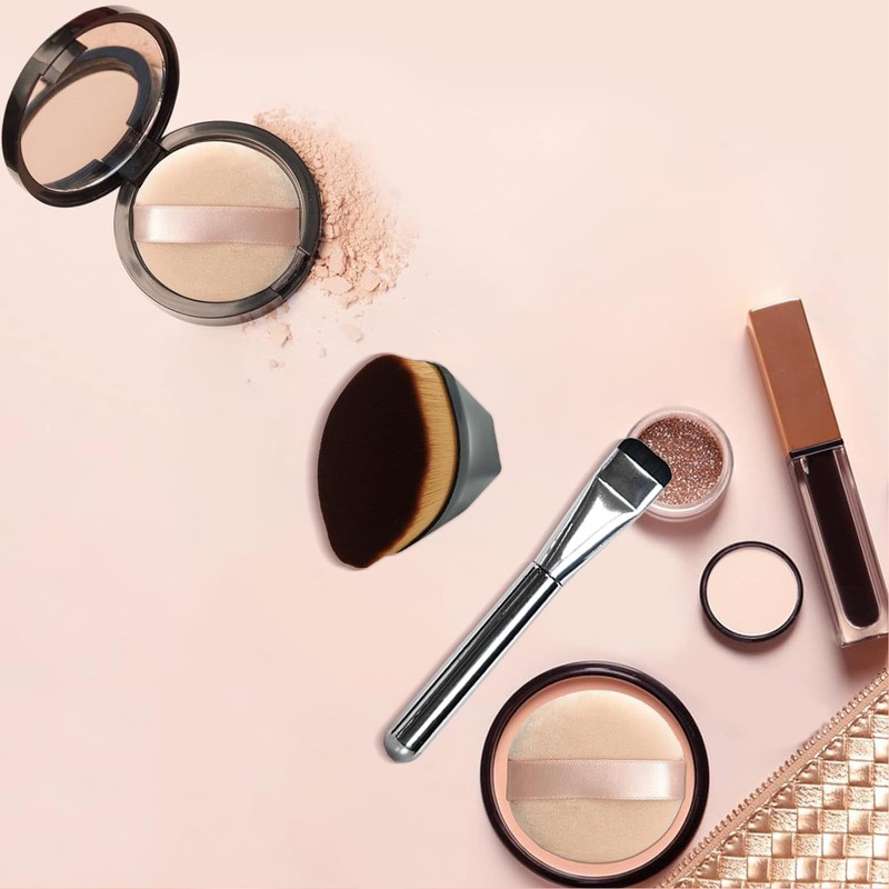 Benixmidart 2Pcs Makeup Brush Set Foundation and Concealer Brushes, 1Pc