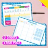 8 Packs Place Value Whiteboards, Double Sided Dry Erase Board