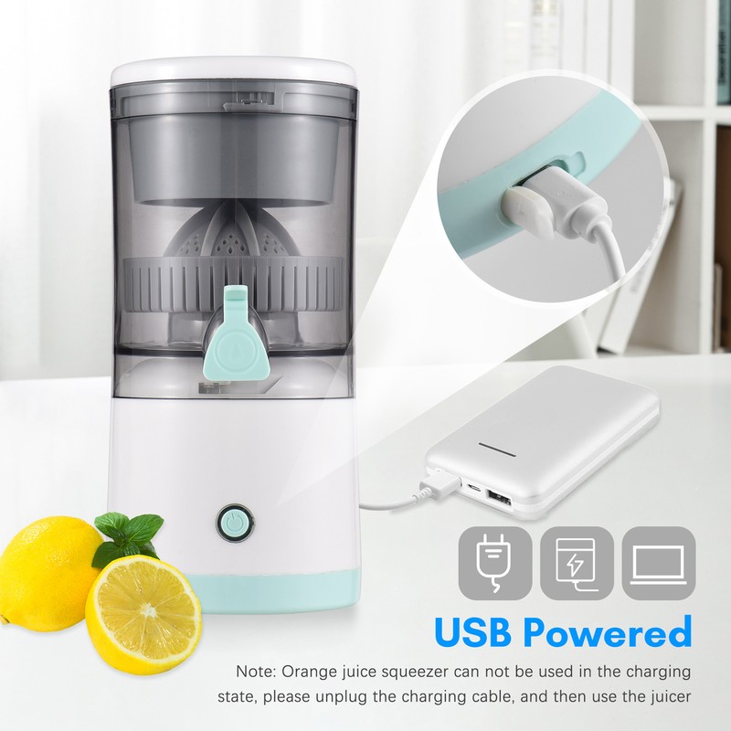 Electric Orange Juice Squeezer Hands Free Portable Citrus Juicer for
