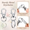 Highergo 360 Pcs Keychains Clips with Key Rings 180 Pcs