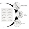 Ipetboom 5pairs Natural False Eyelashes for Chic Eye Makeup Reusable