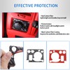 Soft Carbon Fiber Headlight Switch Button Panel Trim Sticker Compatible