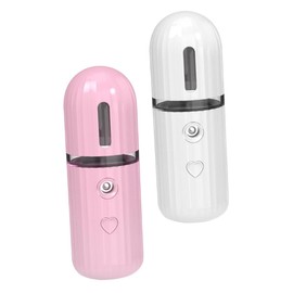 BIUDECO Moisturizing Face Mist Sprayer Kit Wrinkle Remover Device Portable Facial Mister for Travel Charge Compact Size White