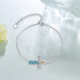 SVODEA Mustard Seed Bracelet 925 Sterling Silver Mustard Seed Jewelry Christian Jewelry Gifts for Women