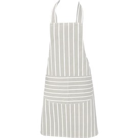 Clay Roberts Chefs Apron, Grey, Cooking and Baking Apron for Men and Women, Double Pockets, Kitchen Aprons, Butchers Apron, BBQ & Catering Bibs