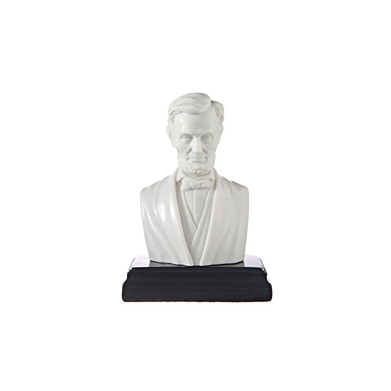 American President Abraham Lincoln Marble Bust Statue Sculpture 12,5 cm