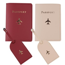 Travel Holder Set,Honeymoon Gift,Slim Passport Case Covers and Organizer Slots Couple Travel Luggage Tags,Wedding Bridal Shower GiftWallets Travel Holder Set,Couple Travel Luggage Tags