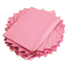 Adenna-BIB744P Dental Bibs/Lap Cloths, Pink (Box of 500)
