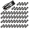Double Grip Hair Clips, 50 Black Snap Hair Clips for