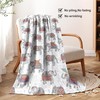 Cute Elephant Soft Blanket for Boy Girl Comfort Smooth Throws