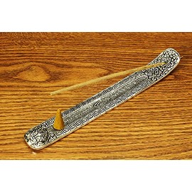 Song of India Incense Burner Boat Silver Antique 10"