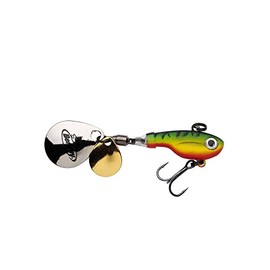Berkley Pulse Spintail, Jig Lure with Spinner Blade & Berkley Fusion Treble Hook - Long Casting Hard Bait for Perch, Trout, Pike, Unisex,Firetiger, 5g | 50mm