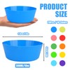 RETON 20Pcs Reusable Plastic Bowls, 300ML/10oz Multi Coloured Plastic Serving