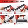 WORKPRO 18 GA 2-in-1 Pneumatic Nail Gun Brad Nailer Crown