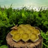 Bird Feeder in Honeycomb Design in Gold