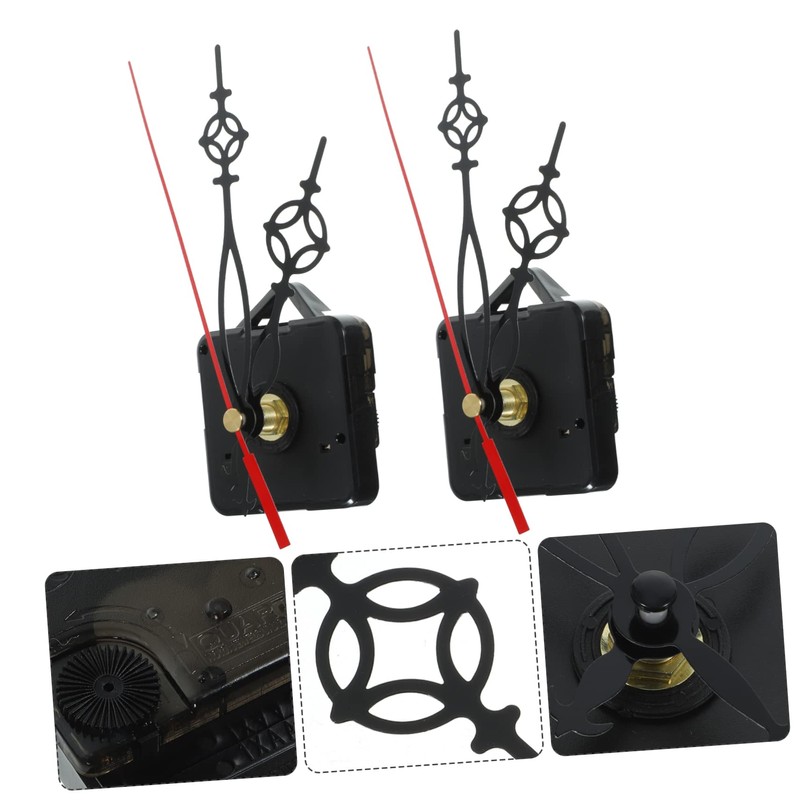 TEHAUX 2Sets DIY Silent Clock Movement Kit of High Torque