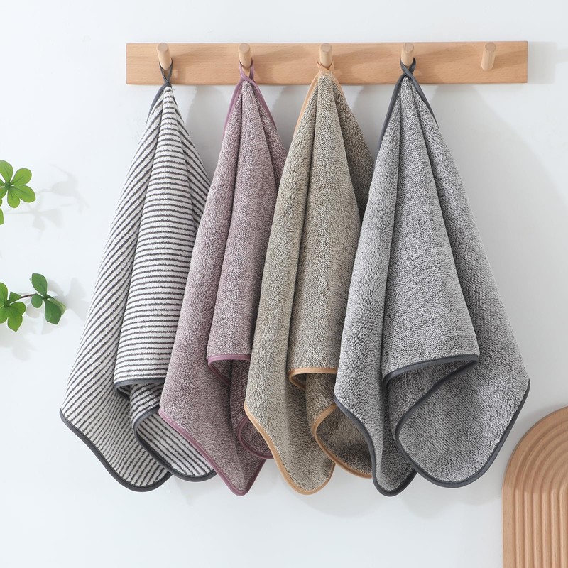 3 Pack Microfiber Hand Towels for Bathroom, Ultra Soft &