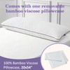 HOMELAB Cooling Adjustable Body Pillow (20x54) with White Bamboo Viscose