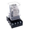 TWTADE/JTX-2C, MK2P-I DPDT Power Relay with Plug-in Terminal Socket Base,