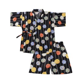 SHELISTEN 100-150 Jinbei Boys and Children, Yukata, Kimono, Summer Festival, Fireworks Display, Cute, Children's Day, Top and Bottom Set, Balloons, 150