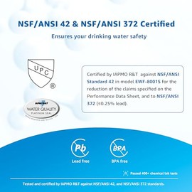 Filterlogic 3US-PF01 Under Sink Water Filter, Replacement for Filtrete® 3US-PF01, 3US-MAX-F01H, 3US-PF01H, Delta RP78702, Manitowoc K-00337, K-00338, HF20, HF25, HF27, HF25-S, HF20-I, NSF/ANSI 42