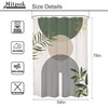 Mitpok Small Stall Green Boho Shower Curtain 54Wx78H Rv Modern
