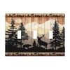 Jungle Forest Woodland Bear Deer Elk 3 Gang Jumbo Size
