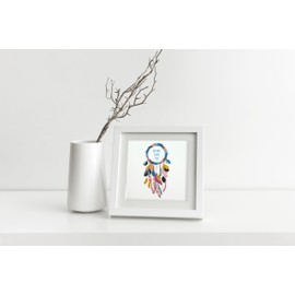 GREENHANDSHAKE Dreamcatcher, quilling art greeting card for birthday, valentine's day, mother's day, anniversary, thank you, get well, 6" x 6"