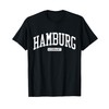 Hamburg Germany College University Style T-Shirt