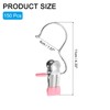 uxcell 150Pcs Boot Hangers for Closet, Stainless Steel Laundry Hooks