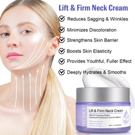 Neck Firming Cream,Firming Tightening Lifting Neck Cream,Nourishing & Hydrating Skin Cream, Suitable for Face Jaw Chin Throat Chest,Firm and Elastic Skin Cream For Women Men Adults 50ML