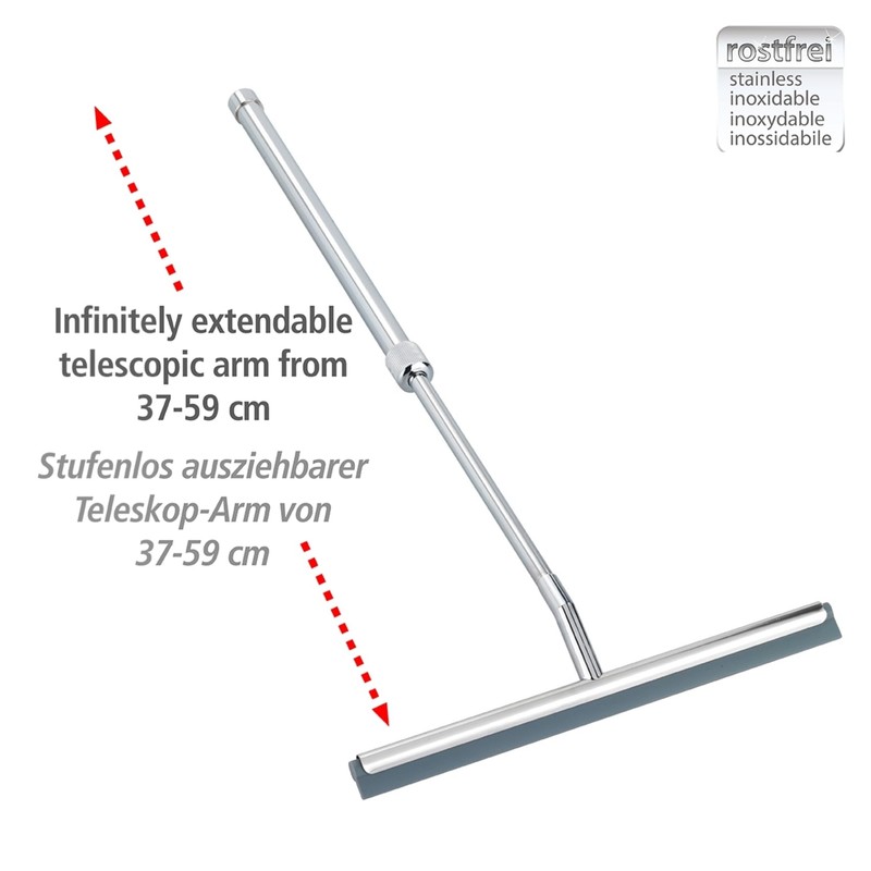 WENKO Shower Squeegee, Multi Purpose Squeegee for Window, Glass Door,