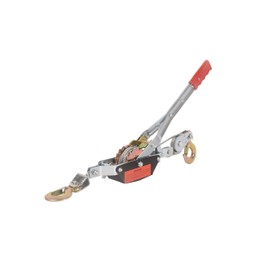 LFGUD Come Along Winch Ratchet Tool, 2 Ton Dual Gear Power Puller, 2 Hooks Heavy Duty Steel Cable & Anti Skid Handle, 4400 LBS Load Capacity