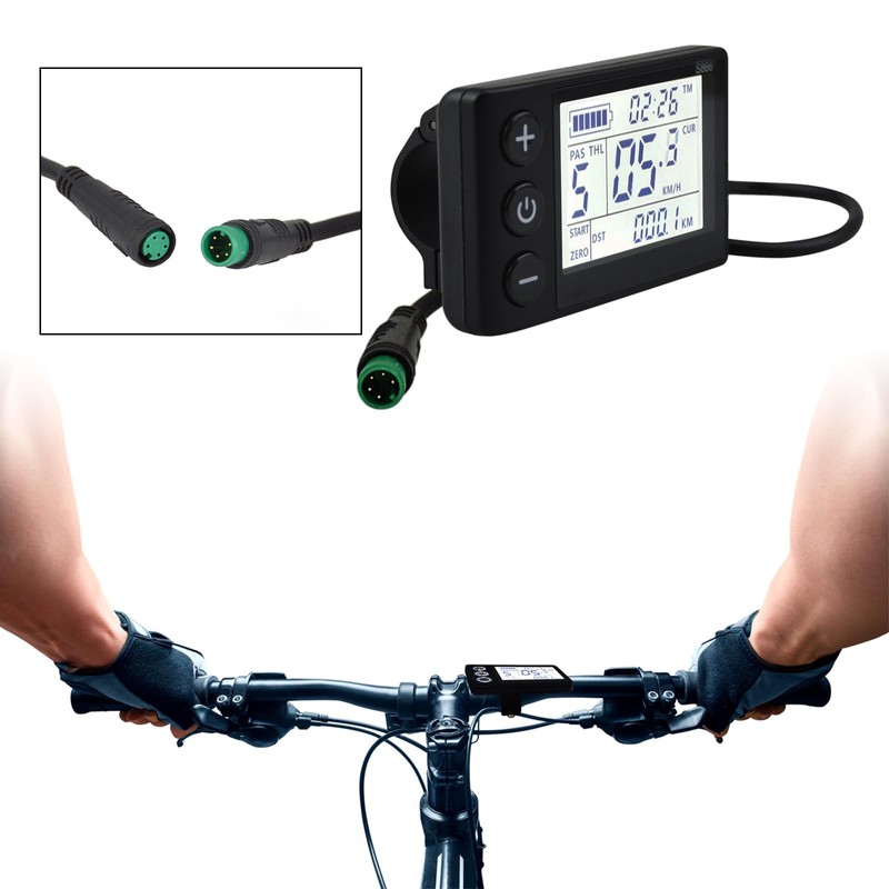 Electric Bicycle S866 LCD Display, Electric E Bike Display Meter