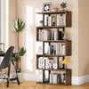 YITAHOME Tall Bookshelf Industrial Book Shelf 6 Tier Bookcase, Open